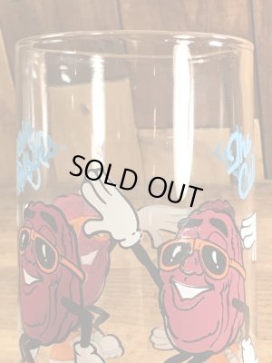 アドバタイジングキャラクターのカリフォルニアレーズンズの80’sヴィンテージビッググラス