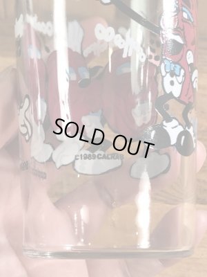 アドバタイジングキャラクターのカリフォルニアレーズンズの80’sヴィンテージグラスタンブラー