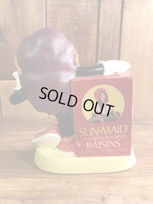 アドバタイジングキャラクターのカリフォルニアレーズンズの80’sヴィンテージコインバンクドール