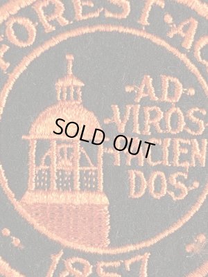 アメリカのイリノイ州レイクフォレストのボーディングスクールの〜70年代ビンテージ刺繡ワッペン