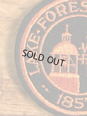 アメリカのイリノイ州レイクフォレストのボーディングスクールの〜70’sヴィンテージ刺繡パッチ