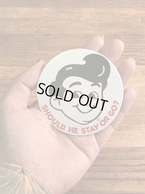 ビッグボーイのメッセージが書かれた70〜80年代ビンテージ缶バッジ