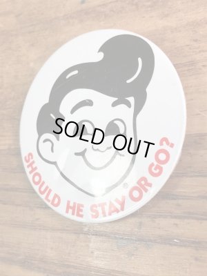 ビッグボーイのメッセージが書かれた70〜80年代ビンテージ缶バッジ