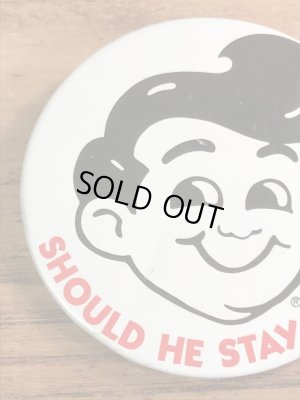 ビッグボーイのメッセージが書かれた70〜80年代ビンテージ缶バッジ