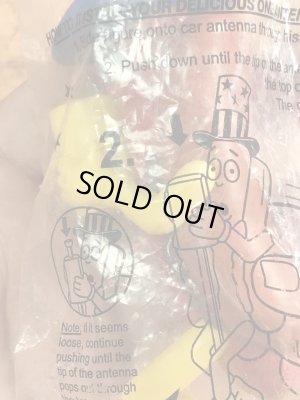 ホットドッグのファーストフード店ウインナーシュニッツェルのビンテージアンテナトッパー