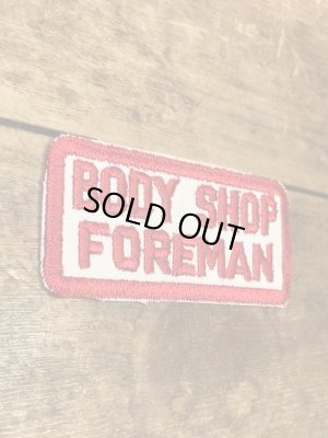 ファイヤーストーンのBody Shop Foremanの60’s〜ヴィンテージ刺繡パッチ