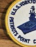 アメリカ海軍の航空母艦Yorktown CV-10の70’s〜ヴィンテージ刺繡パッチ