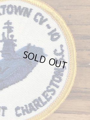 アメリカ海軍の航空母艦ヨークタウンの70年代〜ビンテージ刺繡ワッペン