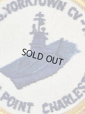 アメリカ海軍の航空母艦ヨークタウンの70年代〜ビンテージ刺繡ワッペン