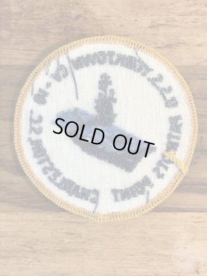 アメリカ海軍の航空母艦Yorktown CV-10の70’s〜ヴィンテージ刺繡パッチ