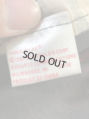 マクドナルドのハンバーグラーの90’sヴィンテージハンドパペット