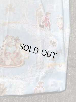 イーティーの柄の80’sヴィンテージボックスシーツ