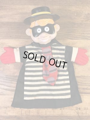 マクドナルドのハンバーグラーの90年代ビンテージパペットドール