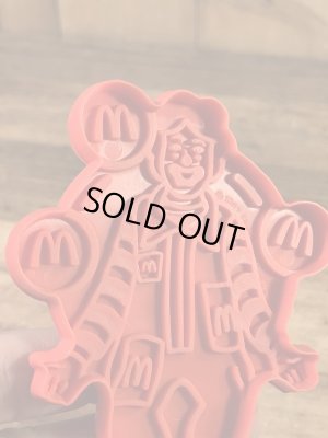 マクドナルドのロナルドの80年代ビンテージクッキーカッター