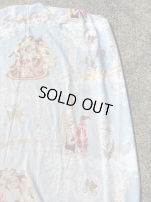 イーティーの柄の80’sヴィンテージボックスシーツ