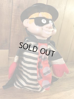 マクドナルドのハンバーグラーの90年代ビンテージパペットドール