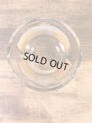 マクドナルドのハンバーグラーの70年代ビンテージガラスコップ