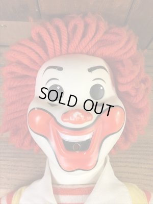 マクドナルドのロナルドの70年代ビンテージ笛吹ドール