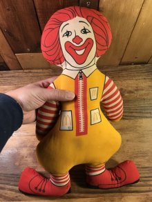 他の写真3: McDonald's Ronald Pillow Doll　ロナルド　ビンテージ　ピロードール　マクドナルド　70年代