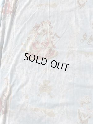 イーティーの柄の80’sヴィンテージボックスシーツ