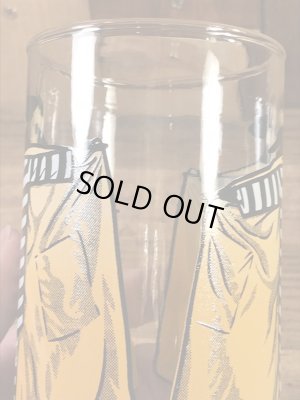 マクドナルドのハンバーグラーの70年代ビンテージガラスコップ