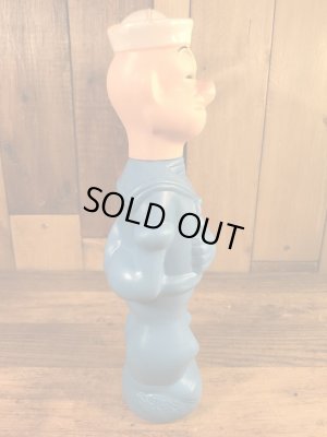 ポパイの青色の60年代ビンテージシャンプーボトル