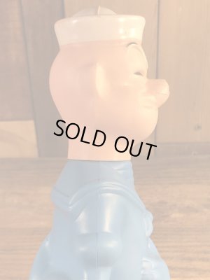 ポパイの青色の60年代ビンテージシャンプーボトル