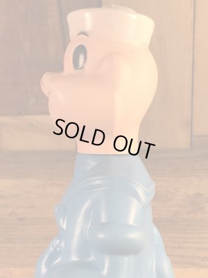 ポパイの青色の60年代ビンテージシャンプーボトル