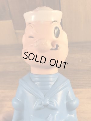 ポパイの青色の60年代ビンテージシャンプーボトル