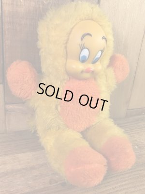 ルーニーテューンズのトゥイーティーの70年代ビンテージ縫いぐるみ