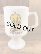 Federal Warner Bros Looney Tunes “Tweety” Footed Mug　トゥイーティー　ビンテージ　フッテッドマグ　ルーニーテューンズ　70年代