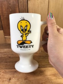 他の写真3: Federal Warner Bros Looney Tunes “Tweety” Footed Mug　トゥイーティー　ビンテージ　フッテッドマグ　ルーニーテューンズ　70年代