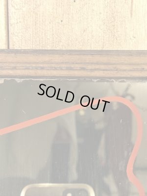 ルーニーテューンズのタスマニアンデビルの80’sヴィンテージ壁掛けミラー