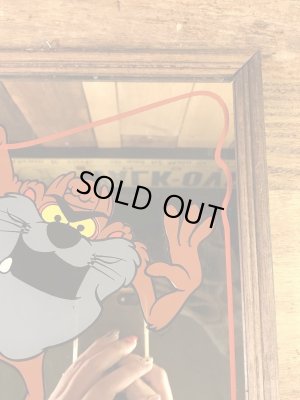 ルーニーテューンズのタスマニアンデビルの80’sヴィンテージ壁掛けミラー