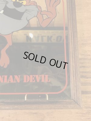 ルーニーテューンズのタスマニアンデビルの80’sヴィンテージ壁掛けミラー