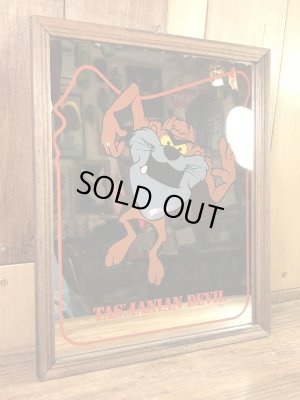 ルーニーテューンズのタスマニアンデビルの80年代ビンテージパブミラー