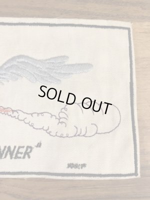 ルーニーテューンズのロードランナーの60〜70年代ビンテージ刺繡ワッペン