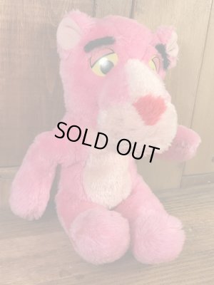 ピンクパンサーのスモールサイズの80年代ビンテージ縫いぐるみ