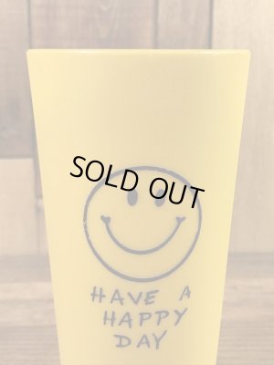“Have A Happy Day”のスマイルの70年代ビンテージプラスチックカップ