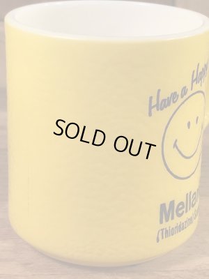 スマイルフェイスとHave A Happy Dayが描かれた70’sヴィンテージヘーゼルアトラスマグ