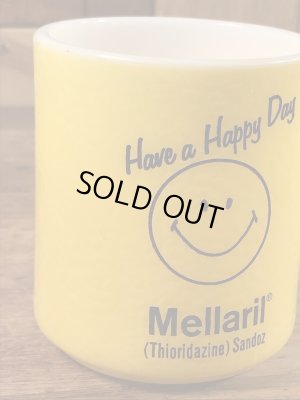 スマイルフェイスとHave A Happy Dayが描かれた70’sヴィンテージヘーゼルアトラスマグ