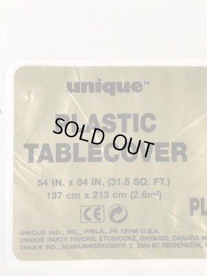 スマイルのビニール製の80年代〜ビンテージテーブルクロス