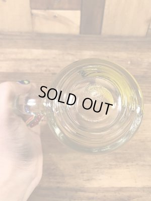 スマイルフェイスが描かれたガラス製の70’sヴィンテージジョッキグラス