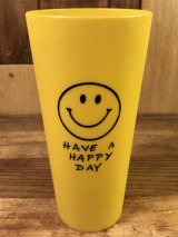 Smile “Have A Happy Day” Plastic Cup　スマイル　ビンテージ　プラスチックカップ　スマイルフェイス　70年代