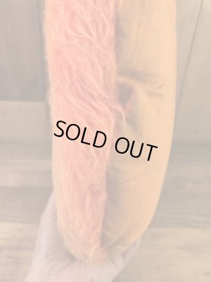 スマイルの布製の70年代ビンテージクッション