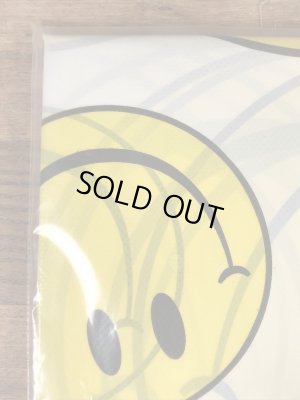 スマイルのビニール製の80年代〜ビンテージテーブルクロス