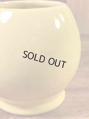 スマイルフェイスのセラミック製の70’sヴィンテージマグカップ