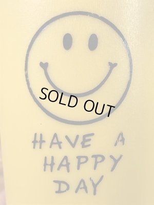 “Have A Happy Day”のスマイルの70年代ビンテージプラスチックカップ