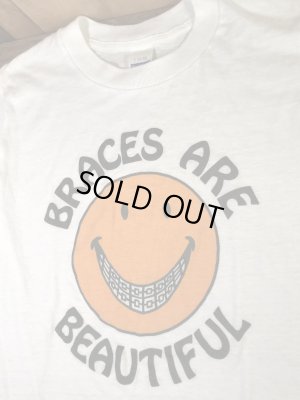 スマイルの“Braces Are Beautiful”が描かれた70年代ビンテージTシャツ