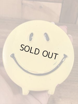 スマイルの陶器製の60年代ビンテージ塩コショウ入れ